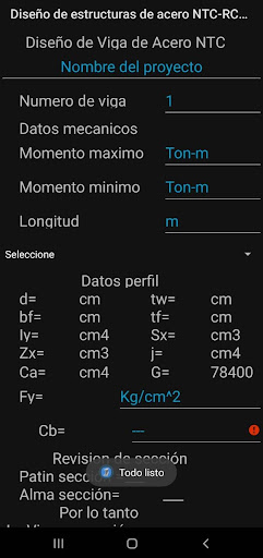 Estructuras de acero NTC-RCDF Screen 2