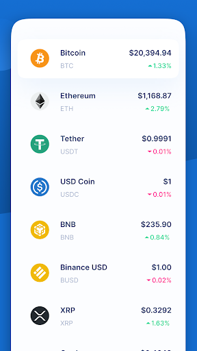Live Market - Crypto, NSE, BSE Screen 2