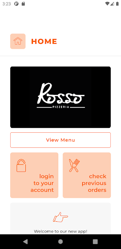 Android application Pizza Rosso NE66 screenshort