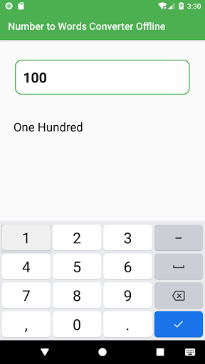 Number to Words Screen 2