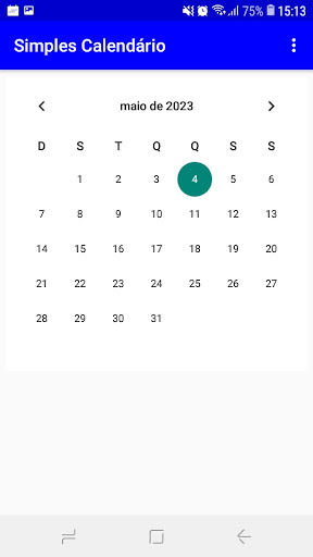 Simples Calendário Screen 2