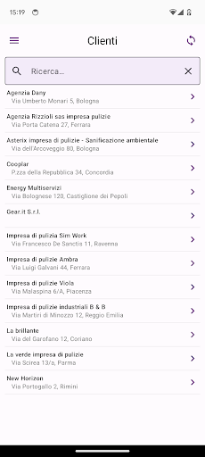 Android application G2 Ordino screenshort