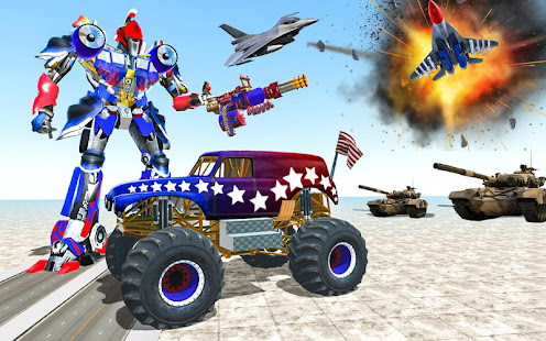 US Police Monster Truck Robot Transform(圖7)-速報App