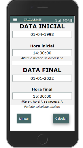 Calculadora de Datas Screen 3