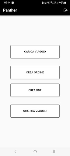 Android application Panther Abbigliamento screenshort