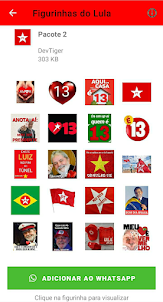 Figurinhas do Lula - PT