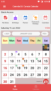 Canada Calendar 2022  screenshots 1