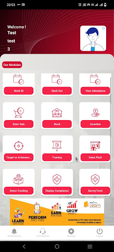 Usha ISP Demo Screen 2