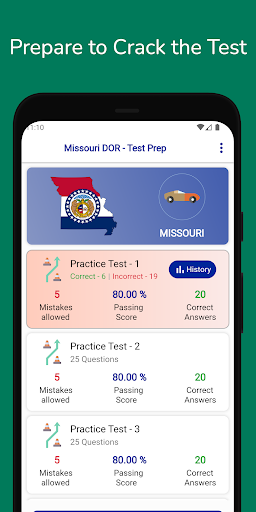 Missouri DOR Permit Practice Screen 3