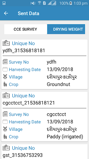 CCE Survey Gujarat Measure Screen 3