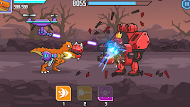 screenshot of CyberDino: T-Rex vs Robots