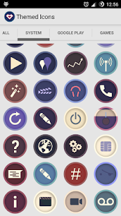 Veno - екранна снимка на пакет с икони