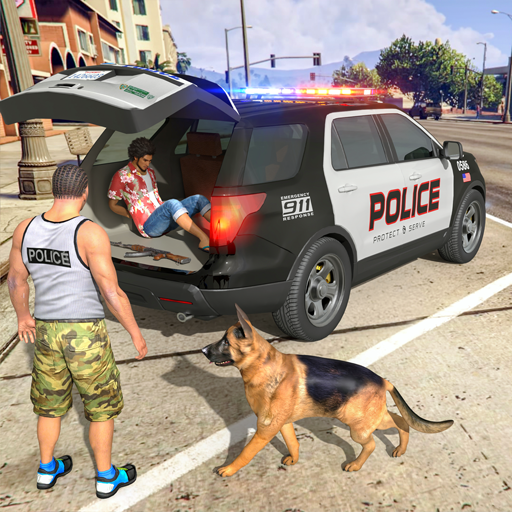 Logo Police Car Chase Car Games