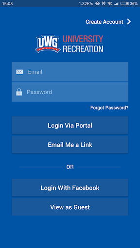Android application UREC @ UWG screenshort
