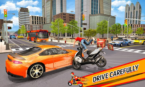 Captura 2 Pizza Delivery Boy Bike Games android