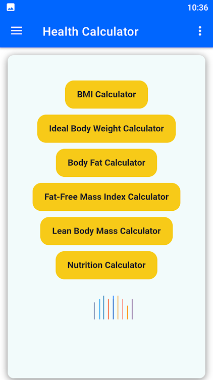 Health Calculator - 6 - (Android)