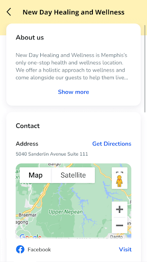 New Day Healing and Wellness Screen 2