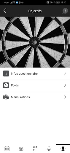Android application MP TRAINER screenshort