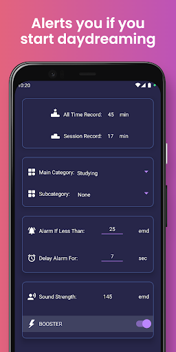 Screenshot of Focusability: Stop Daydreaming