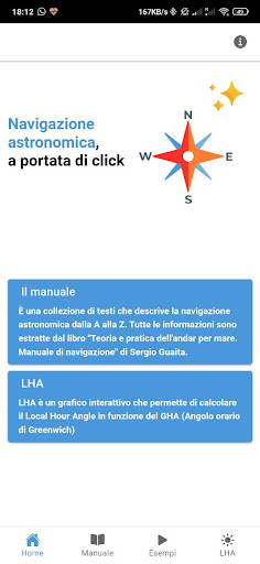 Navigazione Astronomica Screen 2