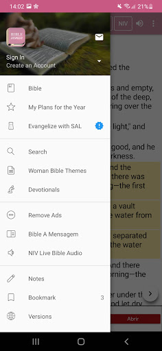 Android application Woman Bible screenshort