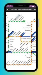 釜山地下鉄地図 2023