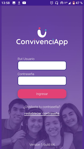 Android application ConvivenciApp *Capacitación screenshort