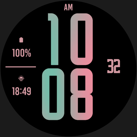 Pastel XL Watch Face