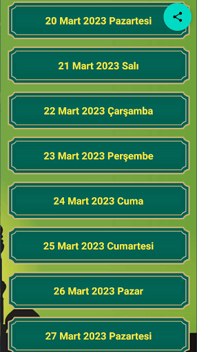 İmsakiye Screen 2
