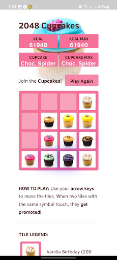 2048 cup cakes