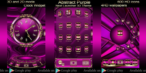 Abstract Purple Go Locker them Screen 2