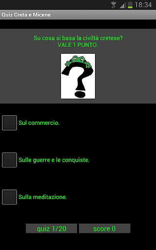 Android application Creta Micene Quiz Arte screenshort