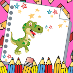 Cover Image of Download Offline Dinosaurus Coloring  APK