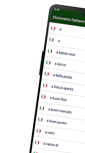 Android application Dizionario Italiano screenshort