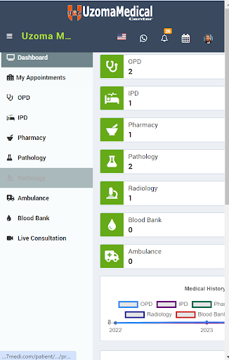 Android application Uzoma Medical Center App screenshort