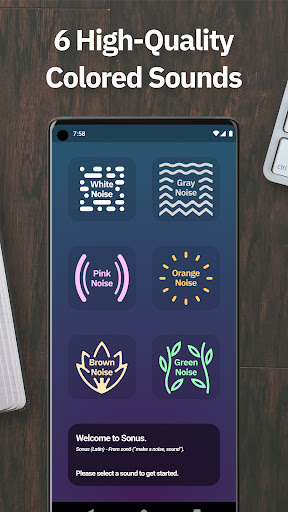 Android application Sonus - Noise Machine screenshort