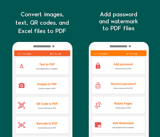 Android application All-in-one PDF converter edito screenshort