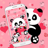 Pink Heart Panda Love Theme🐼 icon