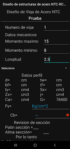 Estructuras de acero NTC-RCDF Screen 3