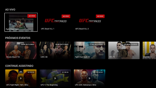 Não consigo fazer a compra do app do ufc fight pass, fica dando