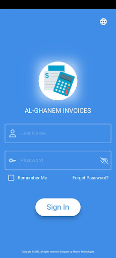 Android application AIP Invoices screenshort