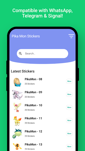 Screenshot of Pika Mon Stickers for WA