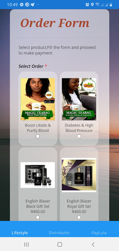 Android application Lifestyle screenshort