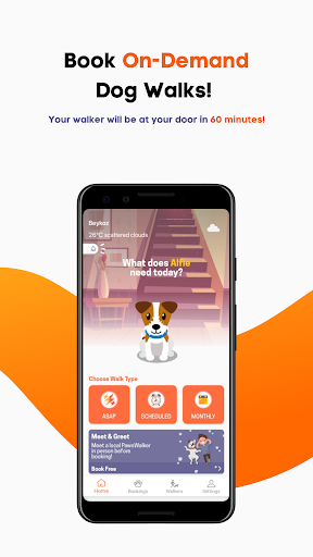 Android application PawsApp - Carer App screenshort