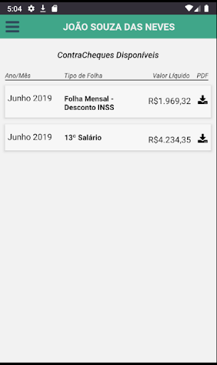 Contracheque Fenix Screen 2
