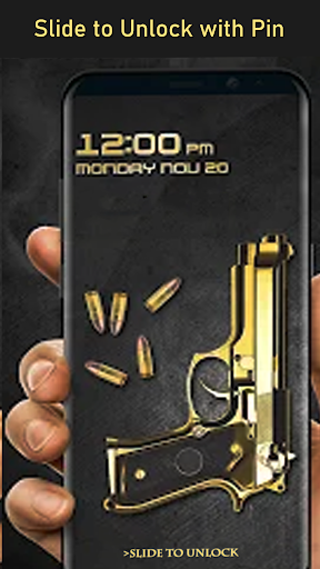 Pistol Shooting Lock Screen Screen 3
