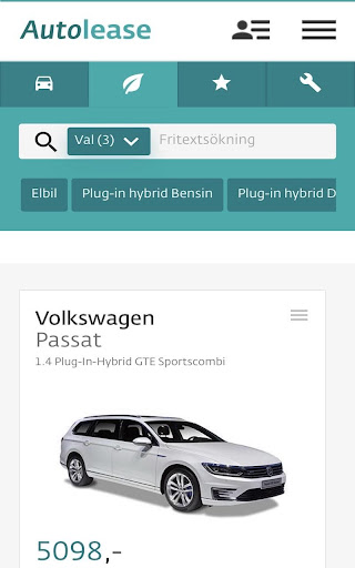 Android application Autolease - Sverige screenshort