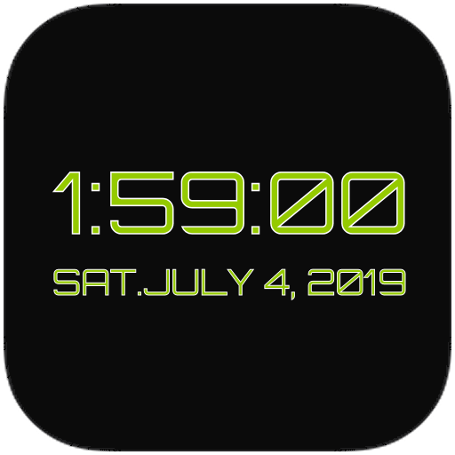 Large Digital Clock logo
