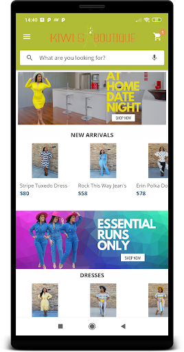 Android application Kiwis Boutique screenshort