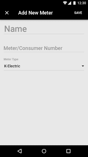 Android application Easy Meter screenshort